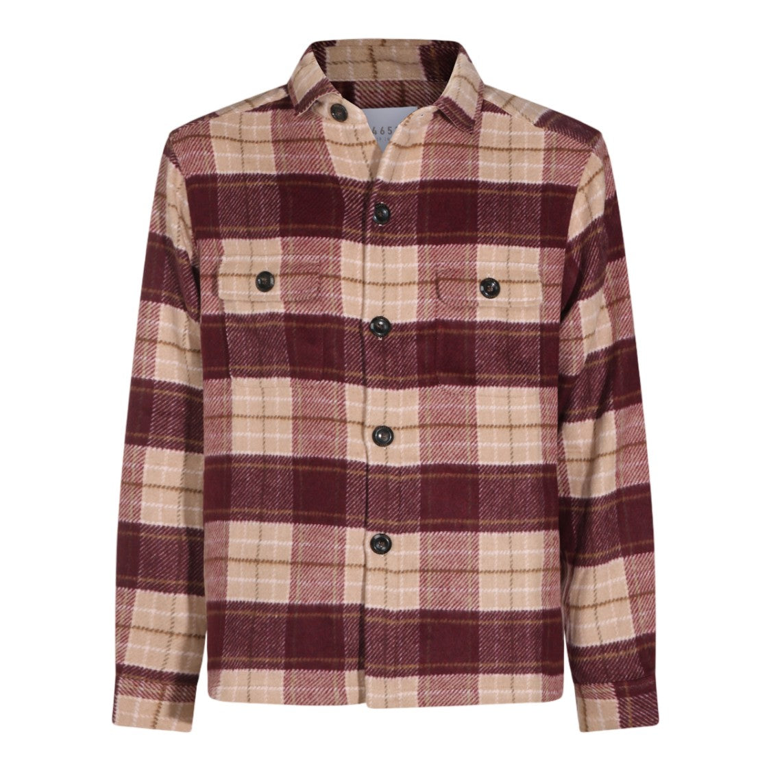04651/A Trip In A Bag Plaid Long-Sleeve Button-Cuff Shirt