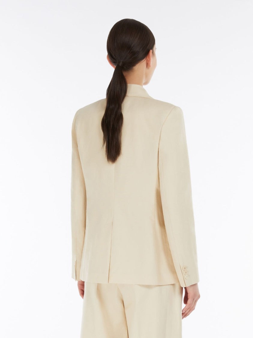 Max Mara Fitted Single-Breasted Blazer With Notched Lapel
