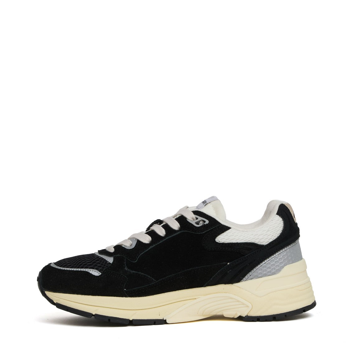 Autry Sneakers Hyperway In Mesh E Suede Nero/Argento