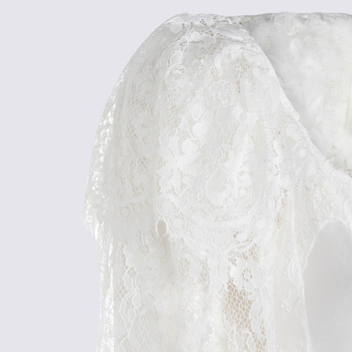 Self-Portrait White Lace Maxi Dress