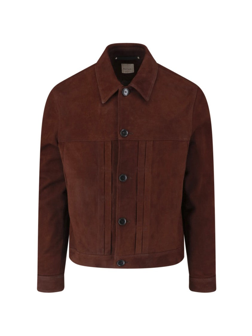 Paul Smith Brown Classic Collar Suede Jacket