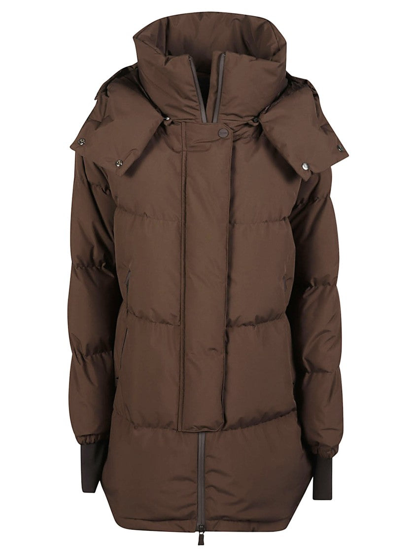Herno 2Layers Padded Quilted Hooded Down Jacket