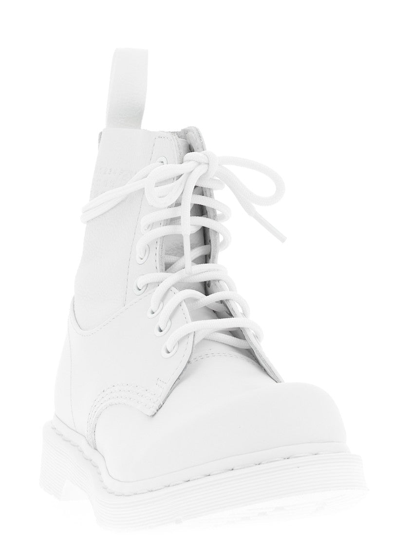 Mm6 By Maison Margiela 1460 Twist Leather Sneakers