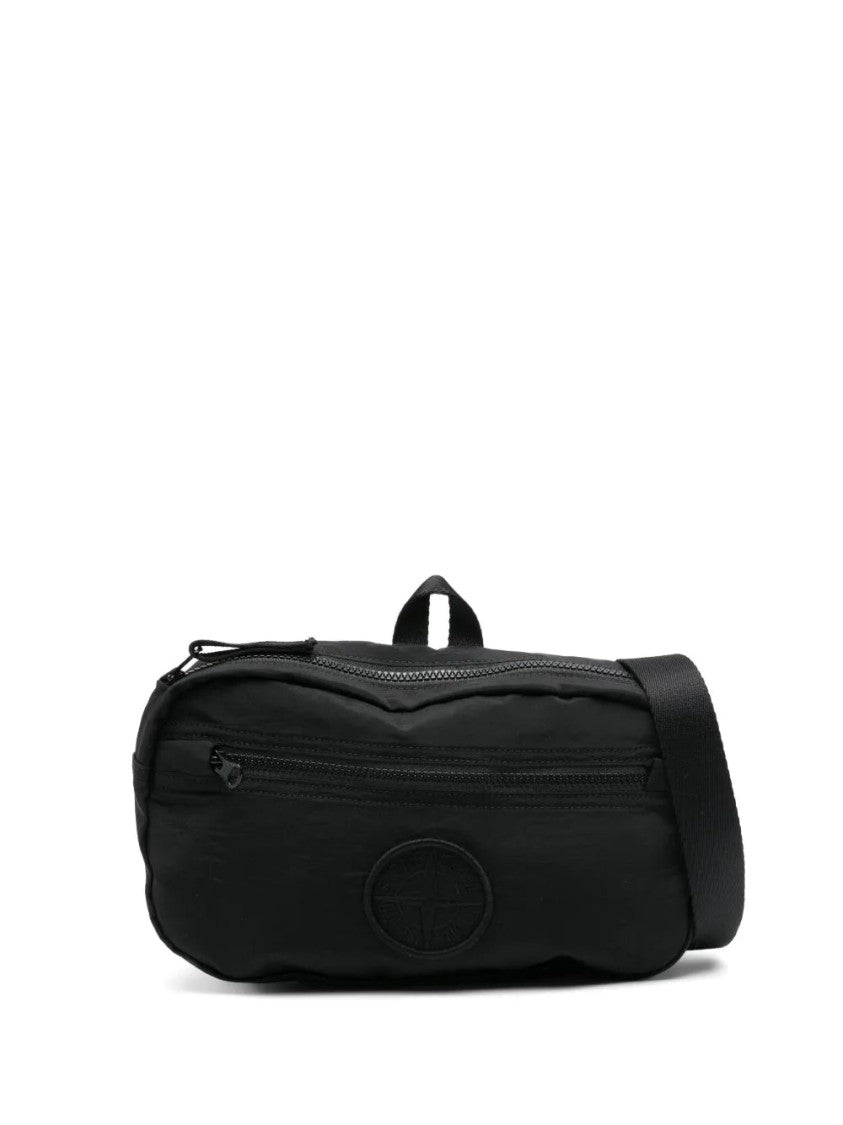 Stone Island Logo-Embroidered Belt Bag