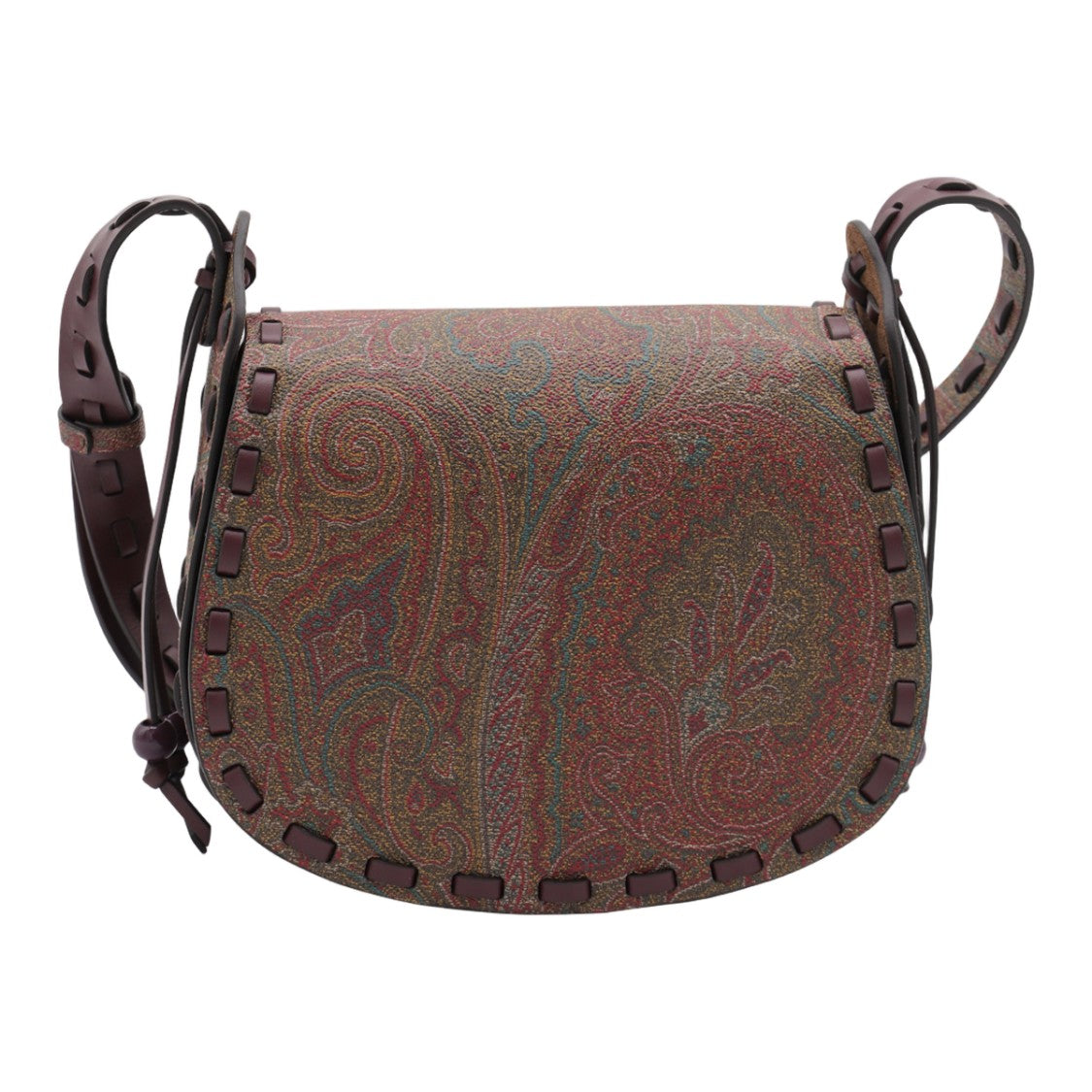 Etro Rounded Flap Bag With Paisley Pattern