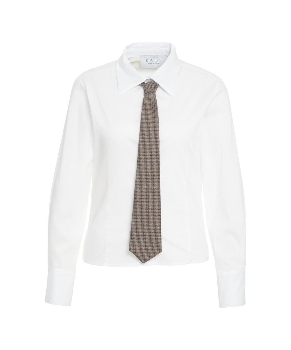 Kaos Long-Sleeved Shirt With Button-Down Collar