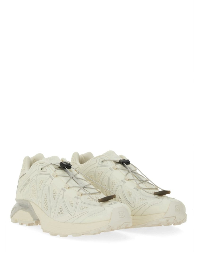 Salomon Monochromatic Light Beige Sneakers With Quick-Lace System