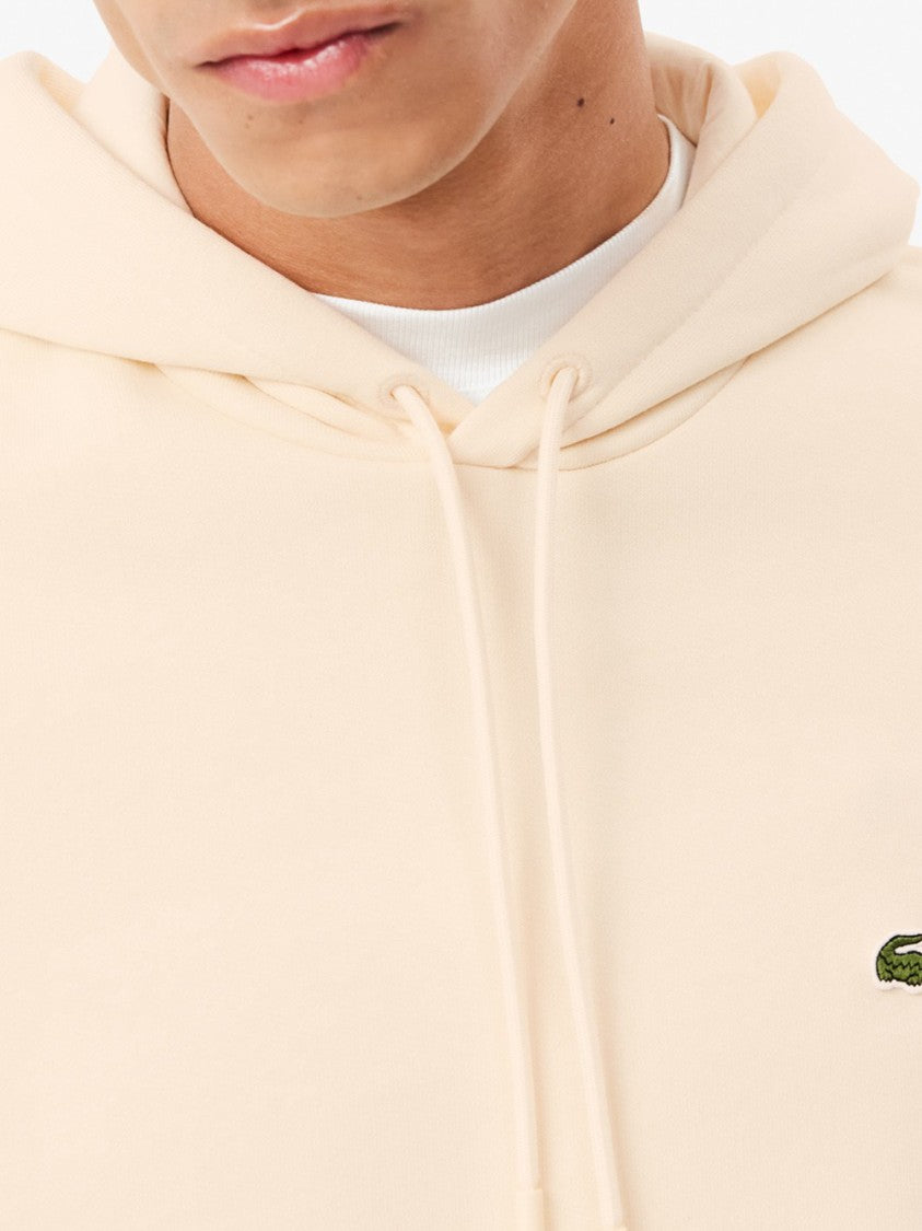 Lacoste Ivory Classic Design Apparel With Smooth Texture
