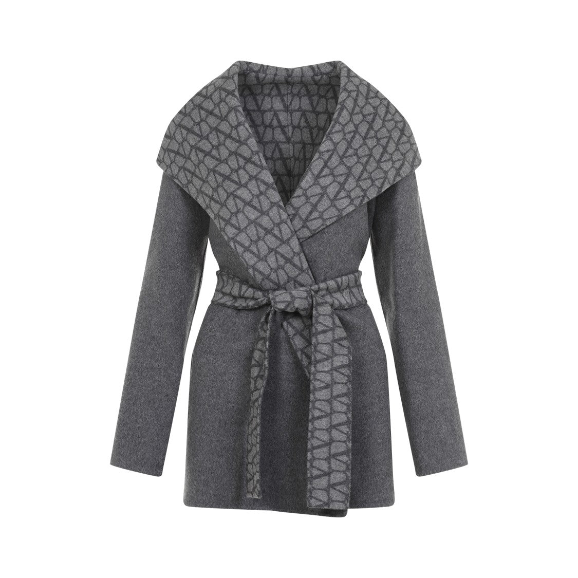 Valentino Double Grey Virgin Wool Coat