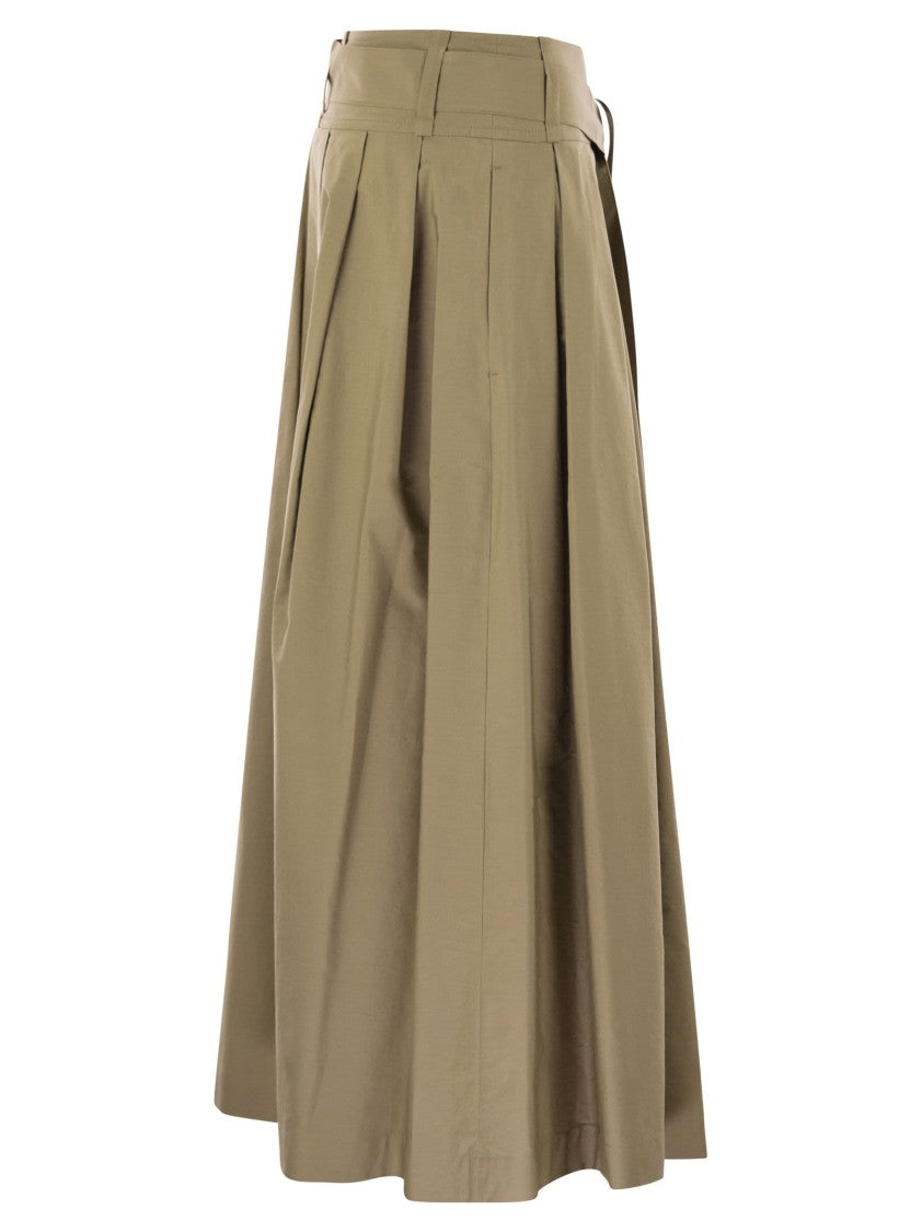 Max Mara Agiate - Pleated Cotton Skirt