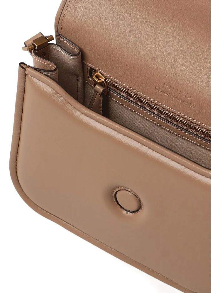 Pinko Mini Love Box Shoulder Bag In Soft Cow Leather