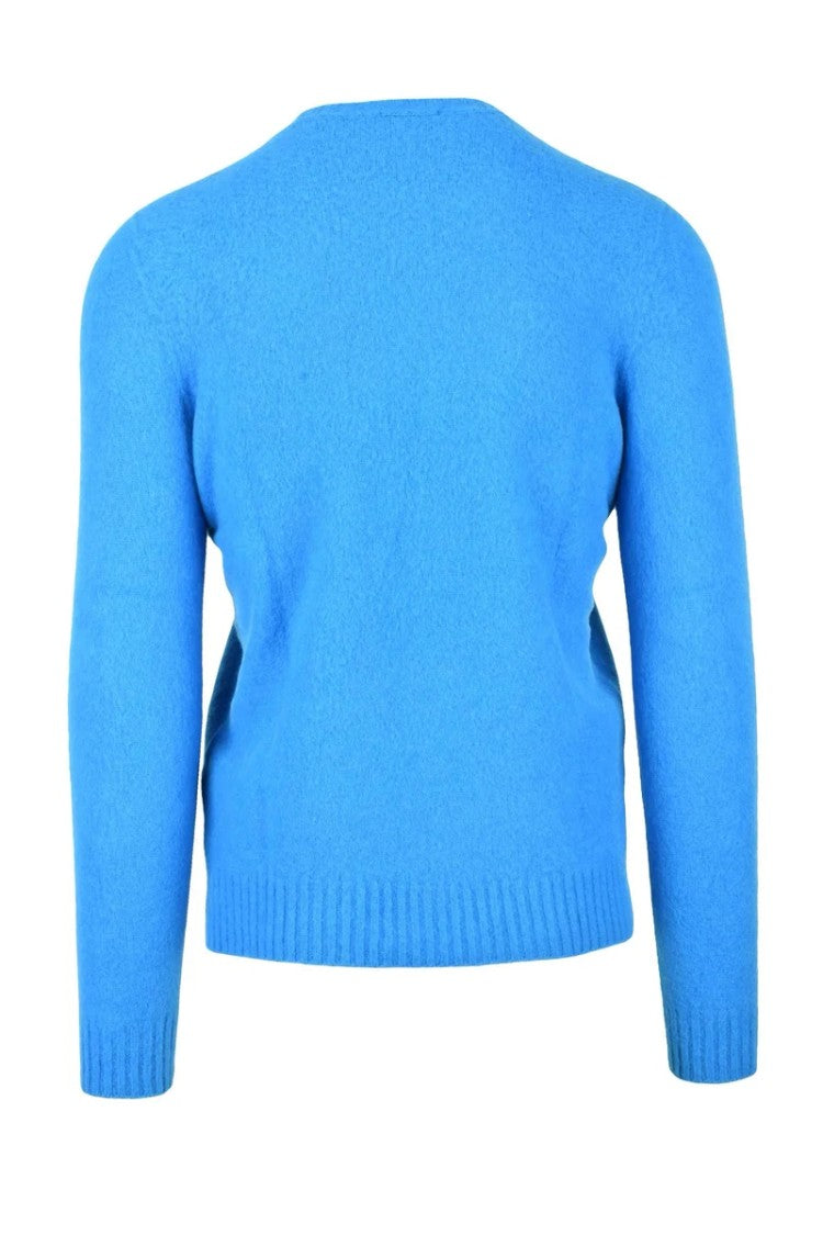 Drumohr Crew Neck Wool Sweater - Light Blue