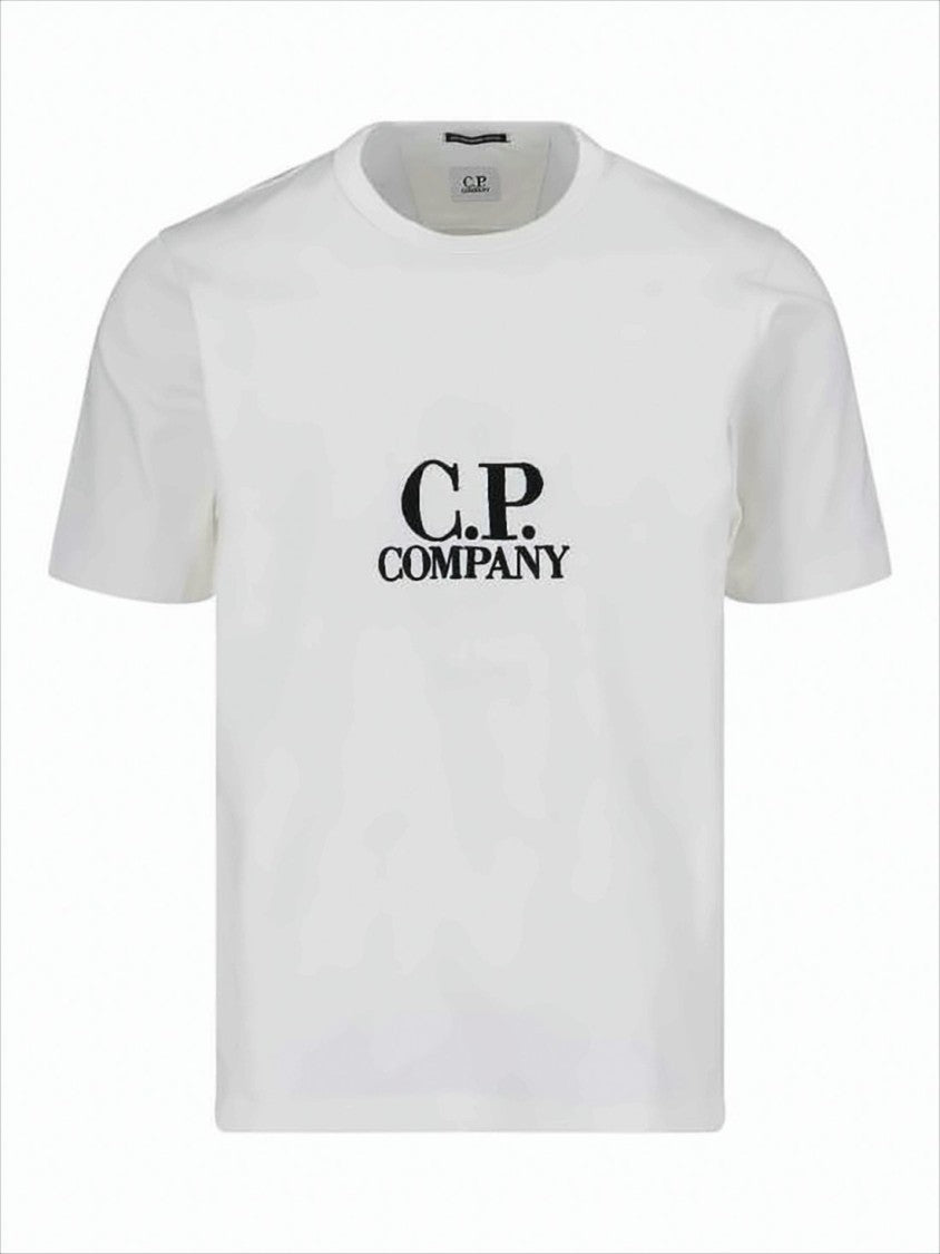 C.P. Company Minimalist Short-Sleeve T-Shirt With Embroidered Logo