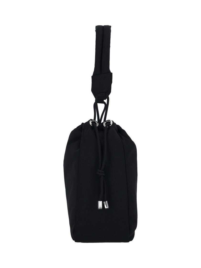 Vivienne Westwood Black Fabric Bucket Bag With Single Handle