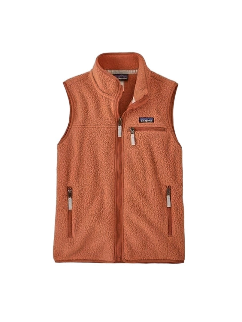 Patagonia Textured Fleece Vest With Zippered Pockets