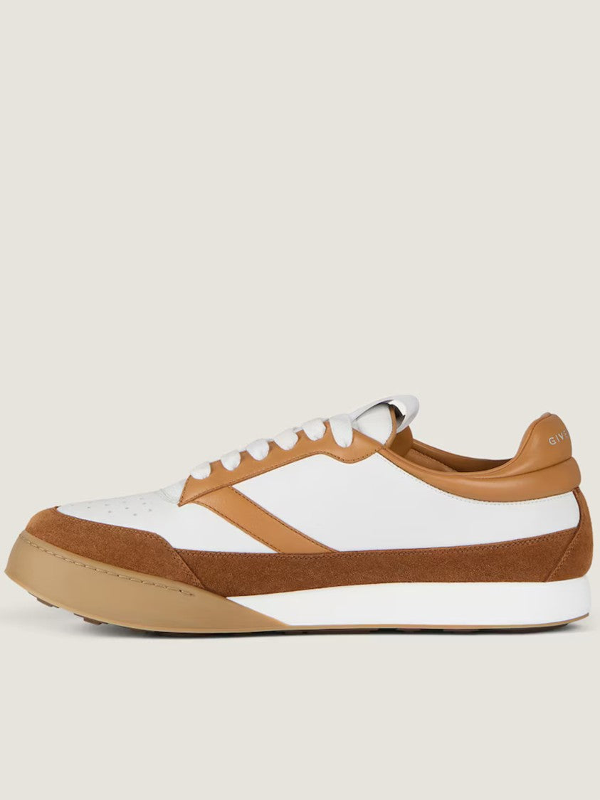 Givenchy Yard Court White Calf Leather Suede Sneakers