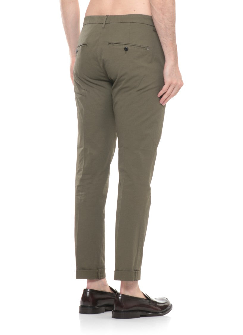 Dondup Green Gaubert Cotton Chino Pants