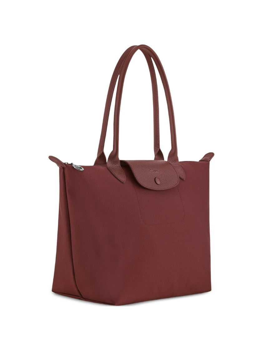 Longchamp Medium Trapezoidal Tote Bag With Smooth Fabric