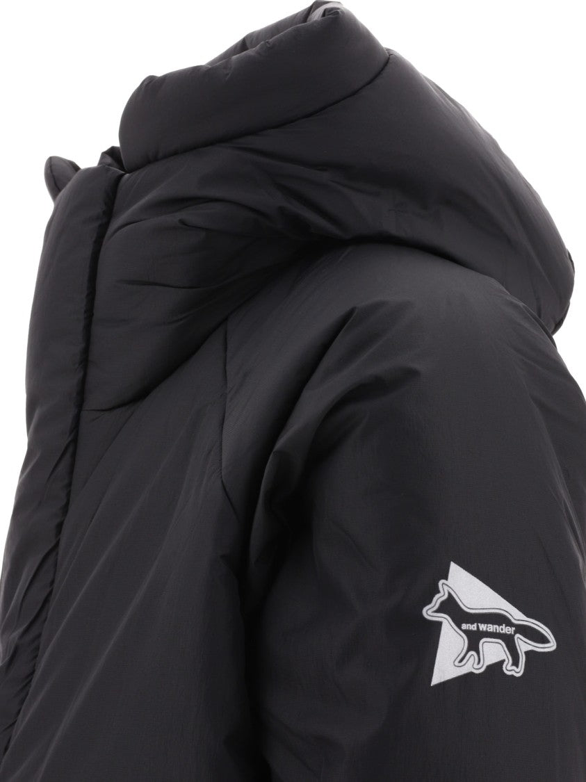 And Wander Padded Black Down Jacket