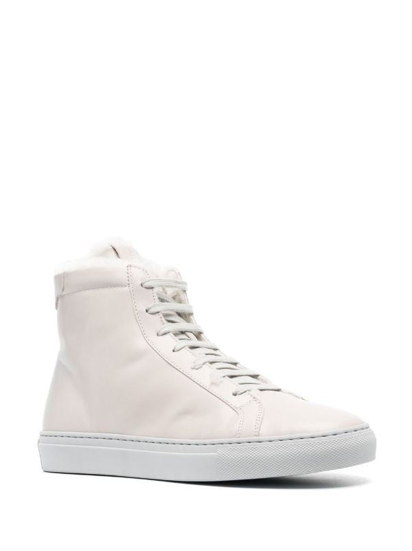 Eleventy High-Top Sneakers In Smooth Cow Leather