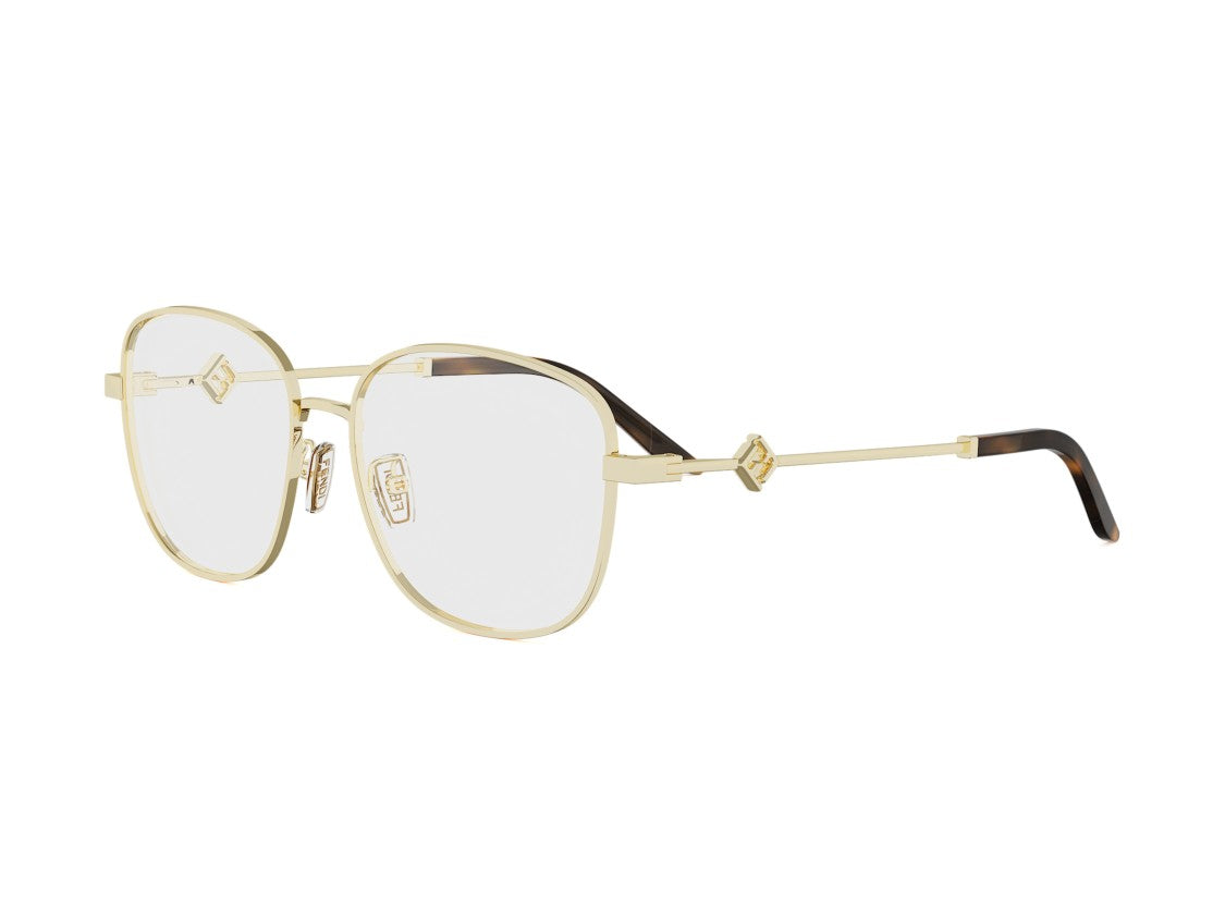 Fendi Fe50151u Large Square Metal Eyeglasses
