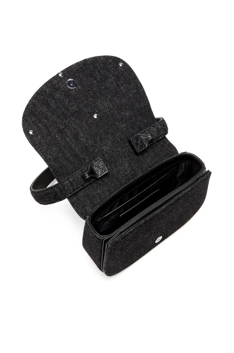 Diesel Structured Black Shoulder Bag