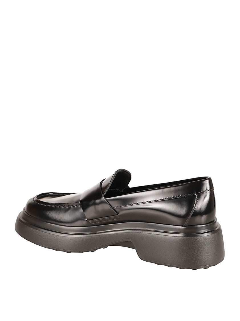 Tod's Brushed Calfskin Loafer With Pebbled Sole