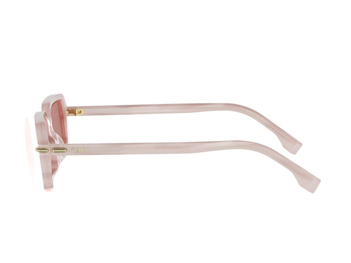 Fendi Translucent Pink Fe40174i Oversized Square Sunglasses