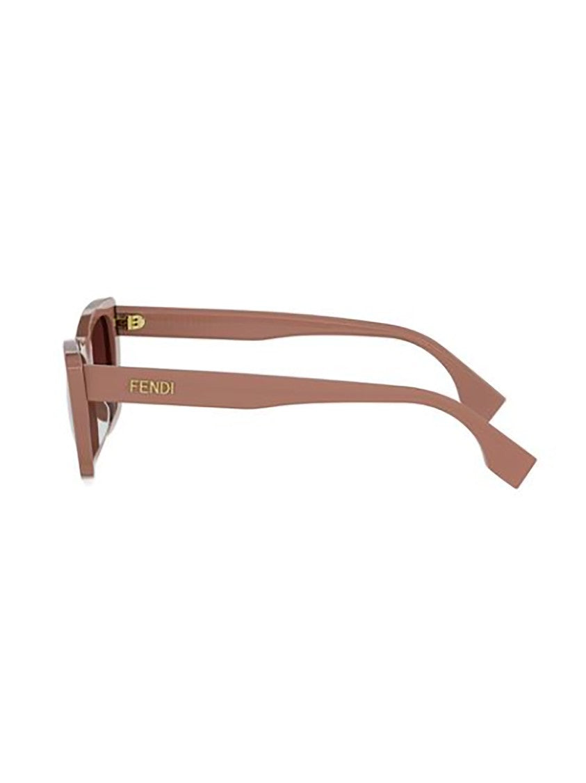 Fendi Brown Fe40185i Rectangular Elegant Sunglasses