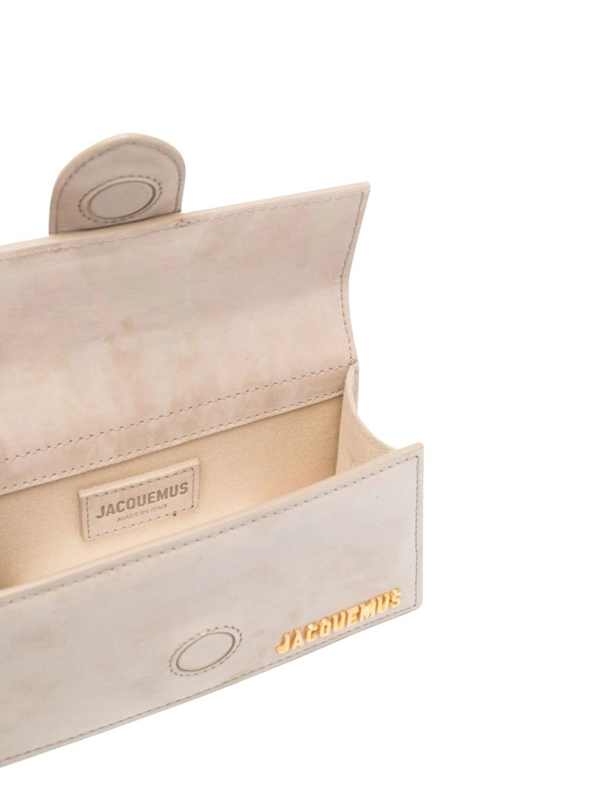 Jacquemus Beige Leather Structured Le Bambino Tote Bag