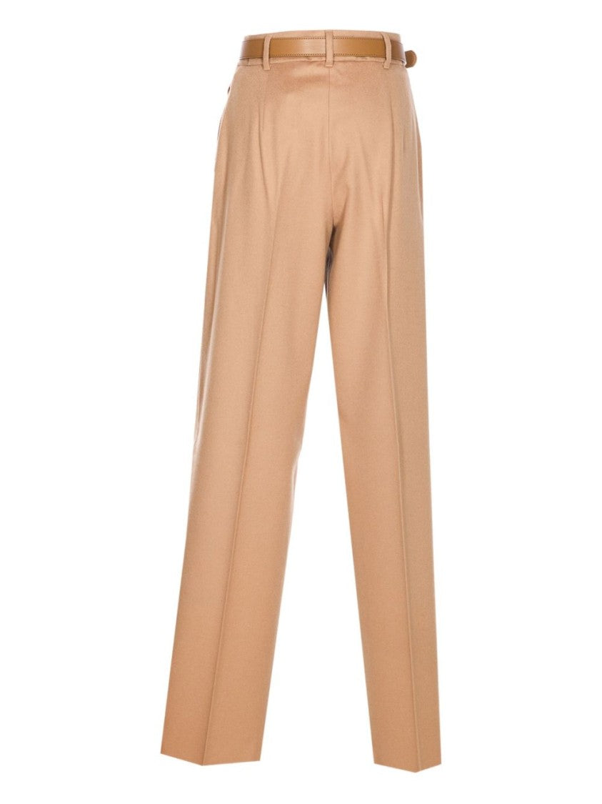 Max Mara Wide-Leg Trousers With Pleated Design