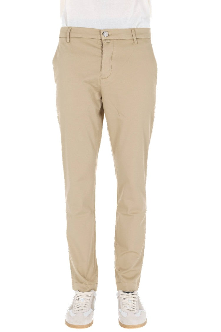 Jacob Cohen Gray Fit Cotton-Lyocell Pants