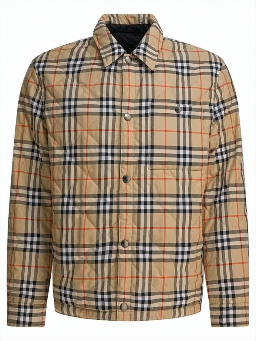 Burberry Reversible Quilted Jacket With Classic Check
