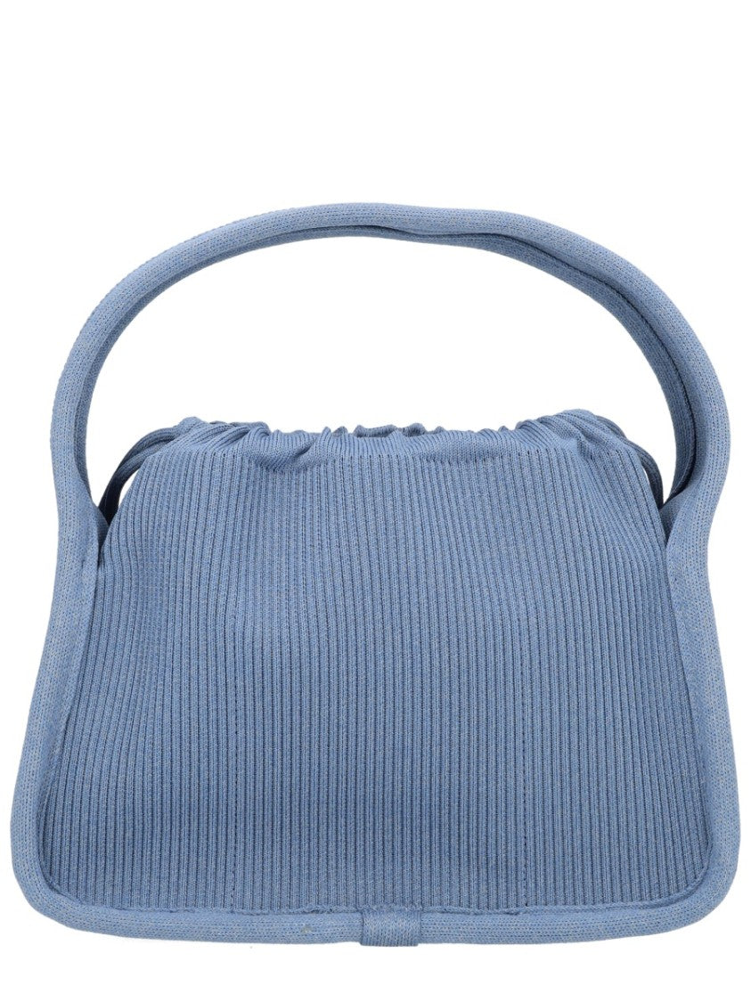Alexander Wang Neutrals Ryan Soft Ribbed Drawstring Handbag