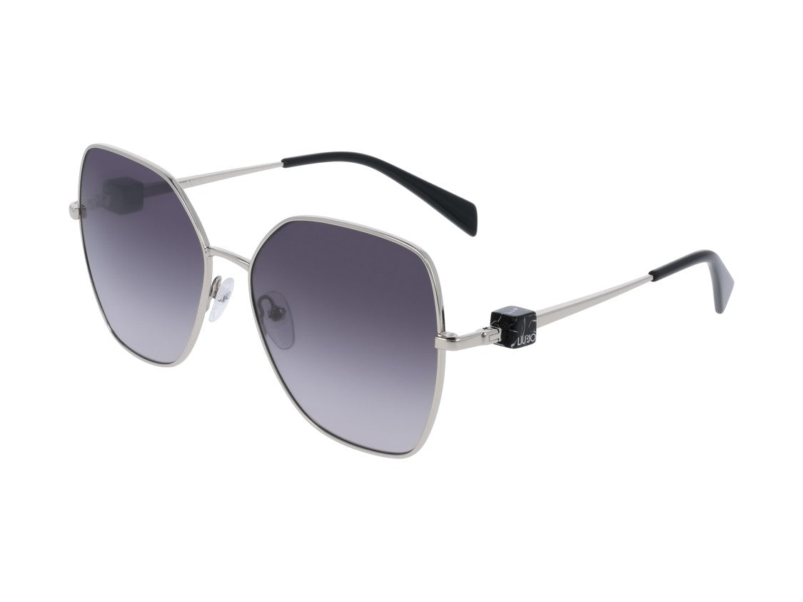Liu Jo Lj160s Silver Oversized Geometric Sunglasses