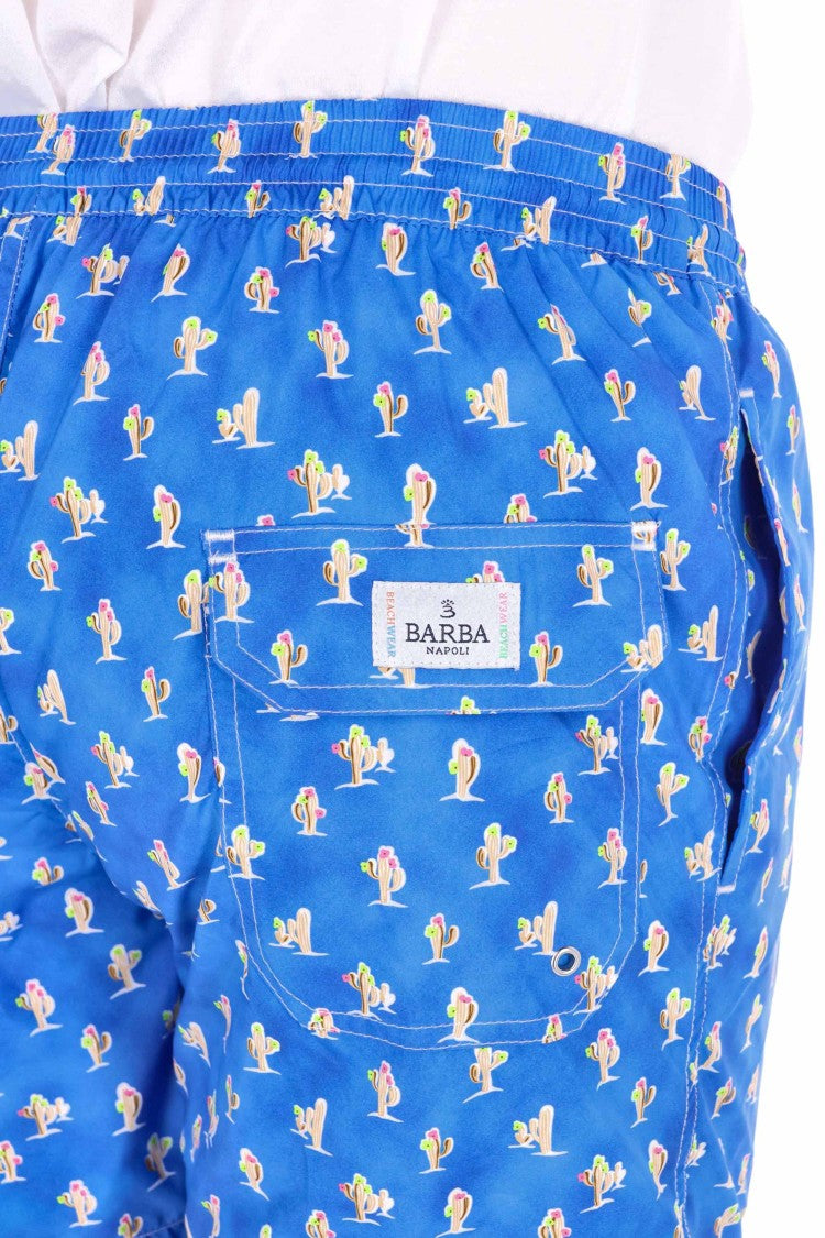 Barba Quick-Dry Cactus Print Swim Shorts
