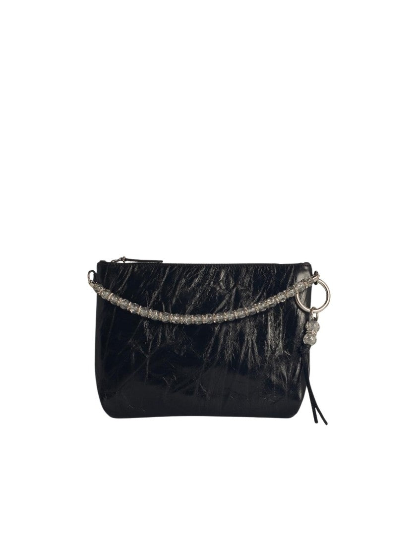 Jimmy Choo Callie' Black Leather Bag
