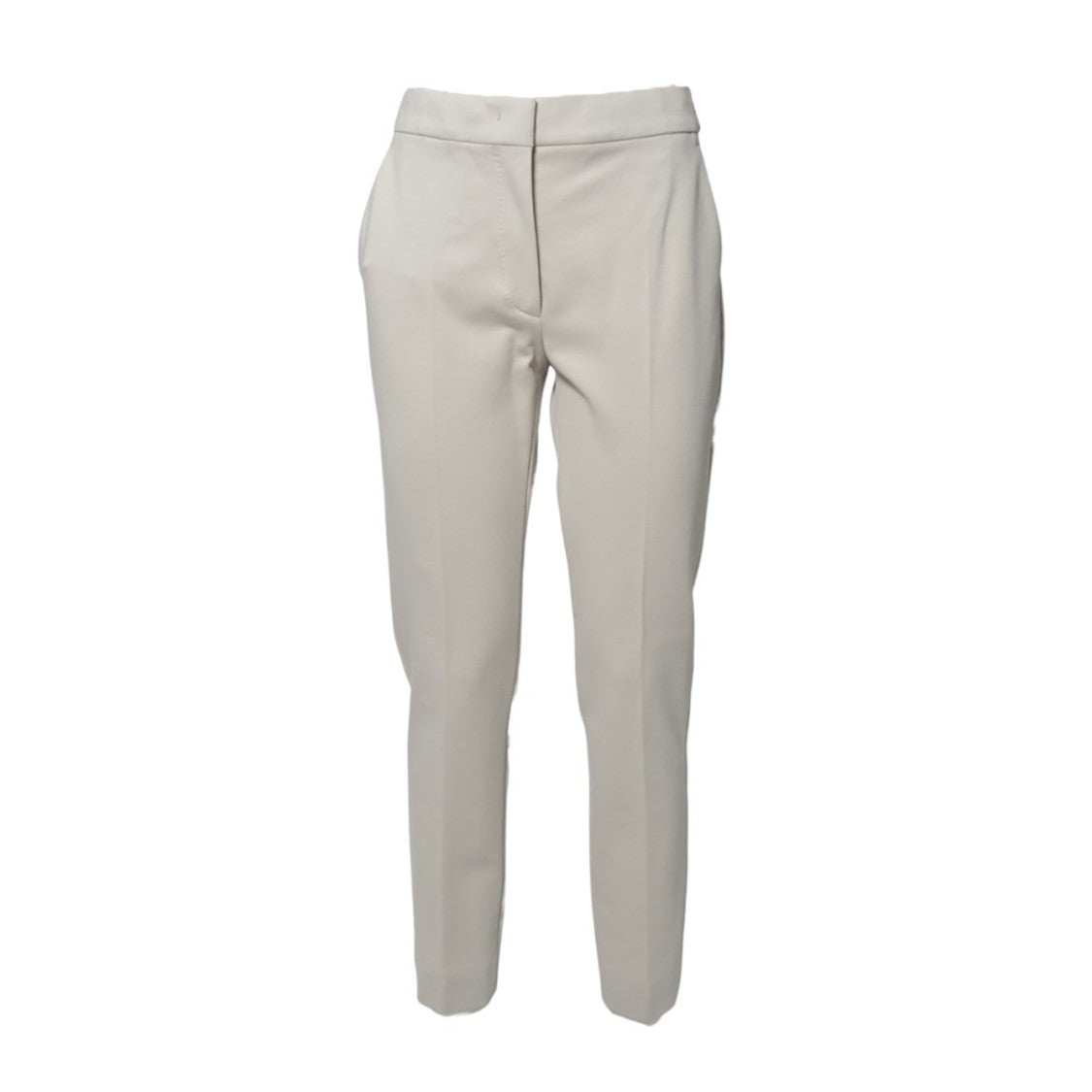 Max Mara Pegno Pants In Pearl Gray Viscose Blend