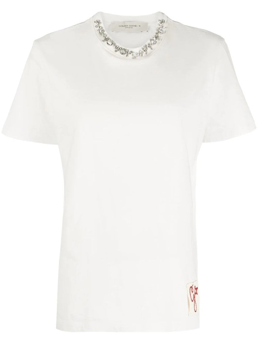 Golden Goose Regular Fit T-Shirt With Decorative Embellishment