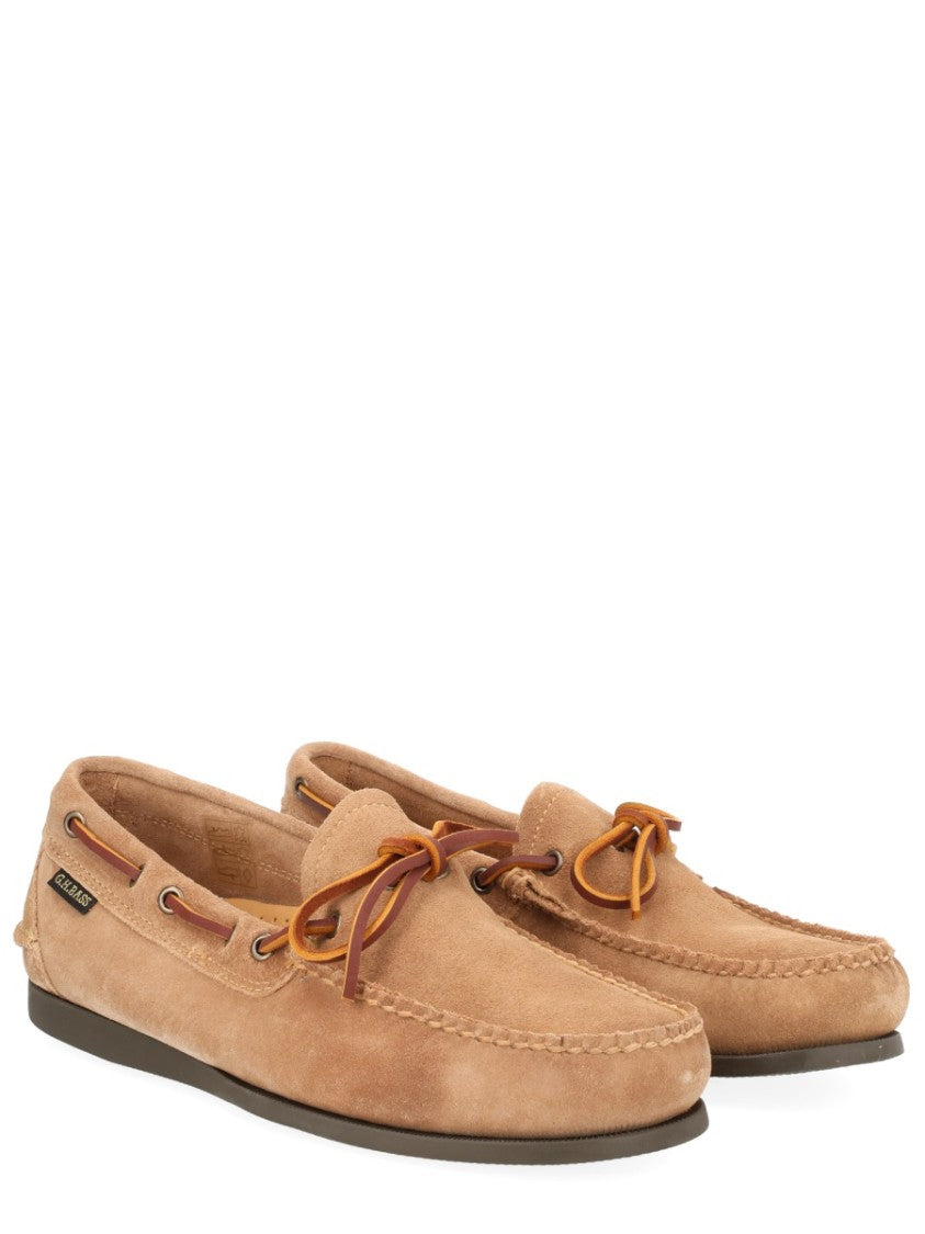 G.H. Bass Warm Tan Suede Lace Bow Moccasin