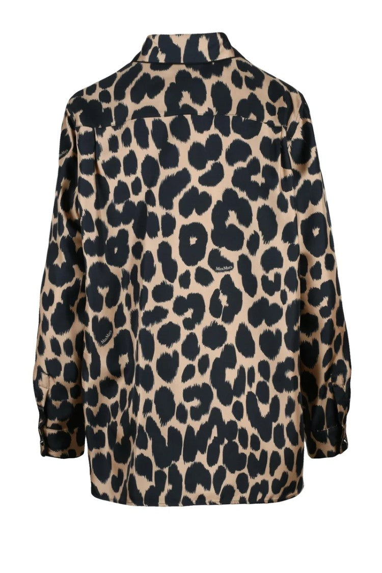 Max Mara Silk Shirt - Brown/Black