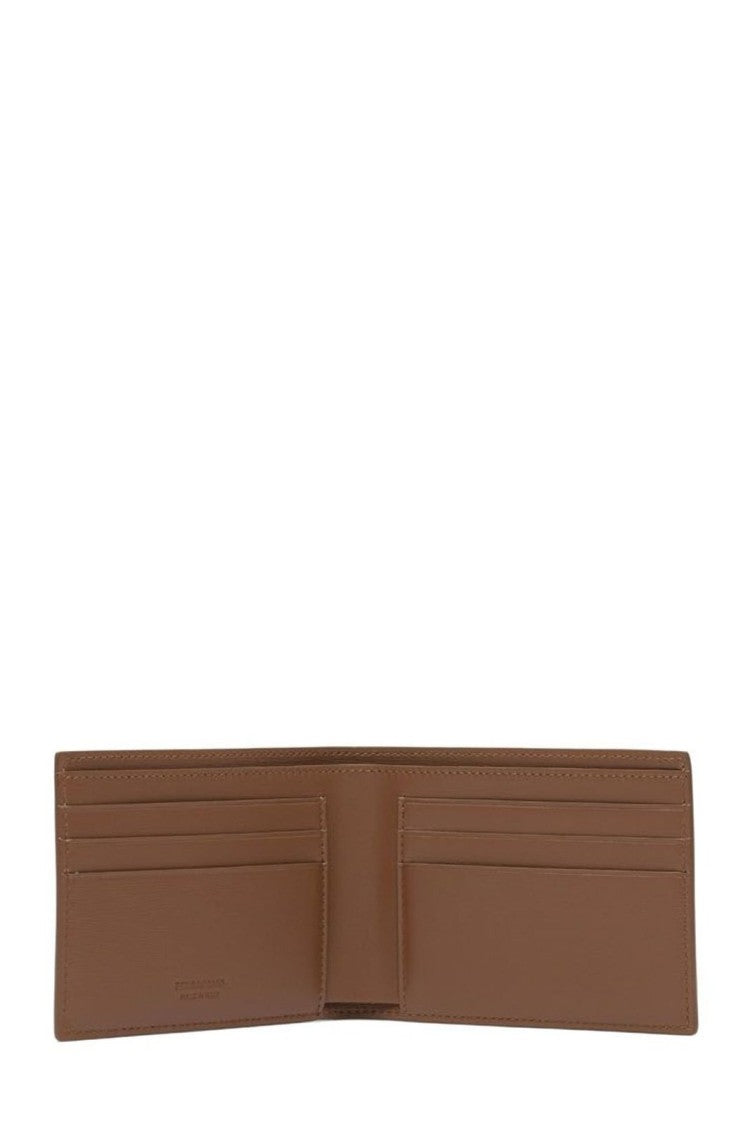 Ferragamo Compact Brown Wallet With Minimalist Design And Subtle Stitching