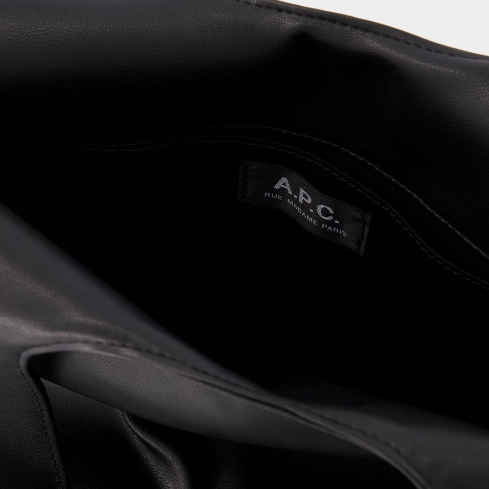 A.P.C. Tote Ninon Small - Synthetic Leather - Black