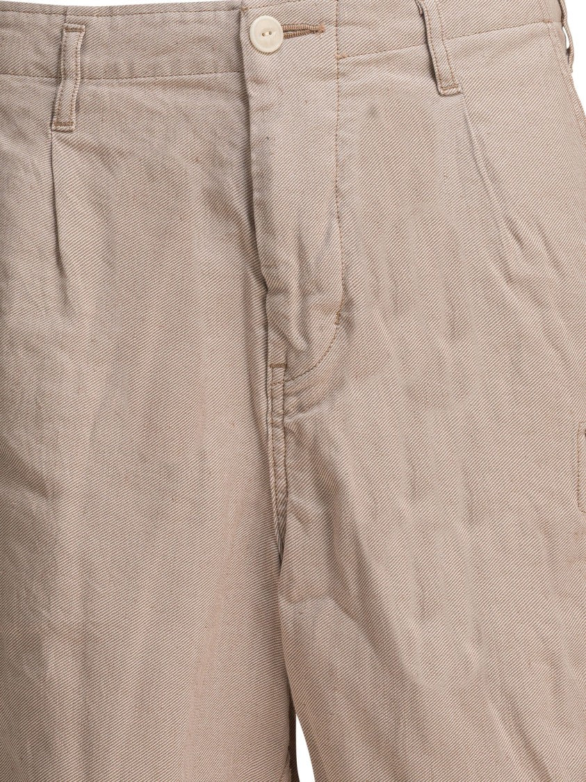 Nonnative Relaxed Mid-Rise Linen Cargo Shorts
