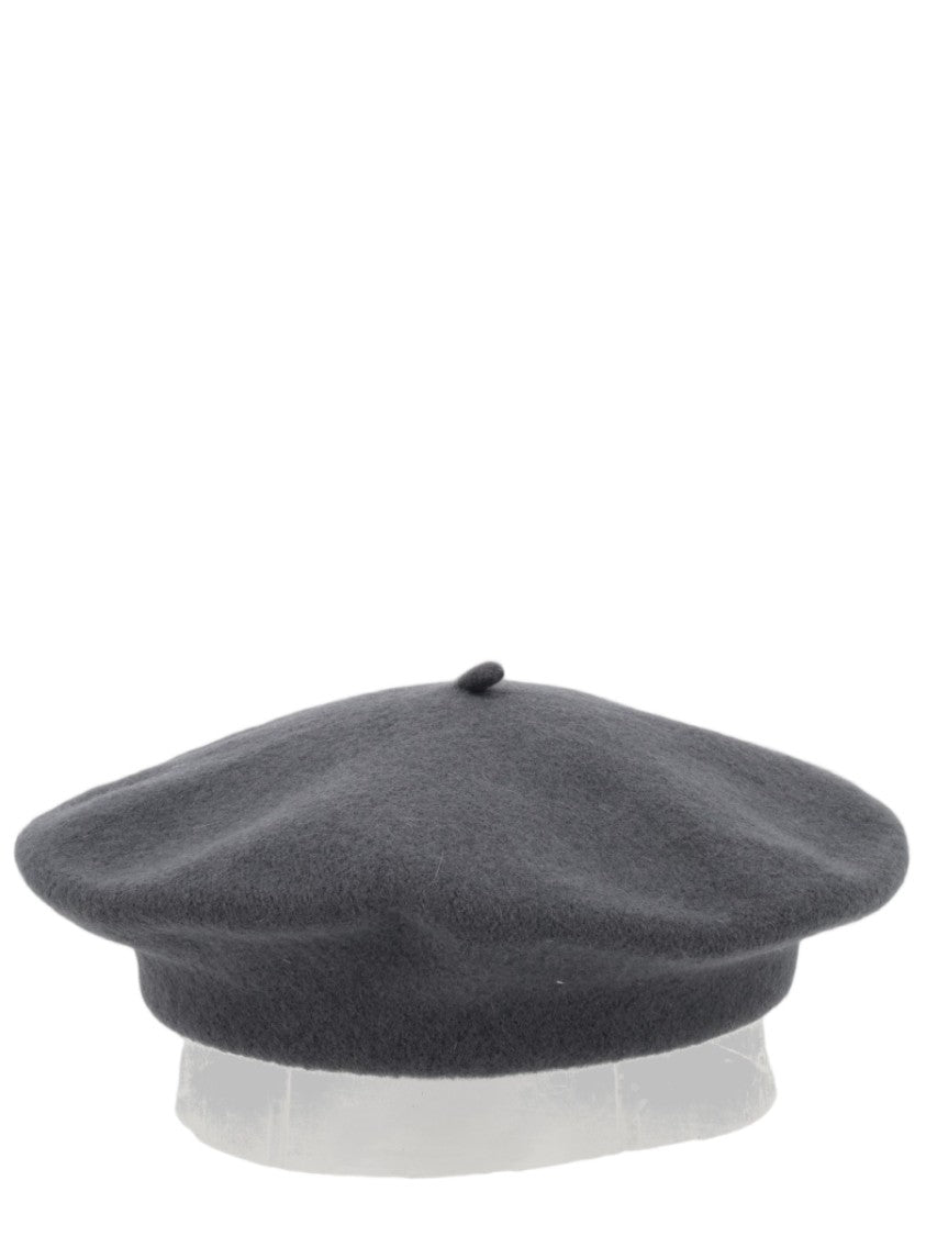 Maison Margiela Wool Beret With Rounded Crown And Curved Brim