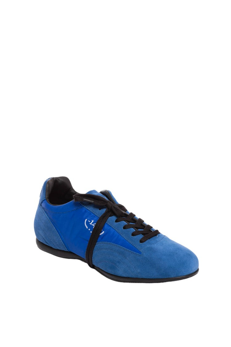 Pantofola D'oro Blue Suede Nylon Vibram Sole Sneakers