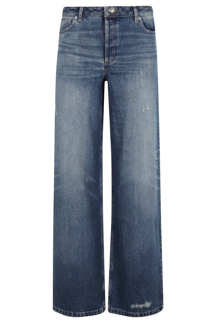 A.P.C. High-Waisted Blue Jeans