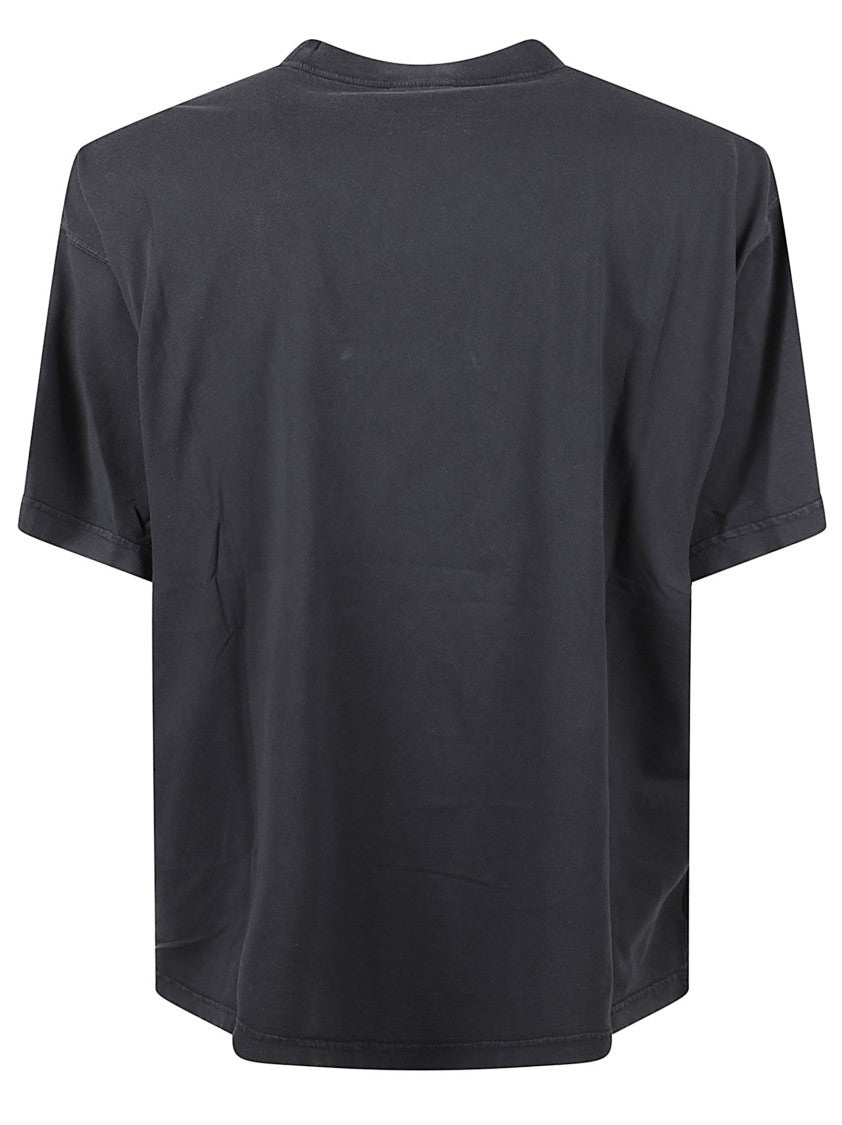 Balenciaga Short-Sleeved Jersey Cotton T-Shirt With Embroidered Patch