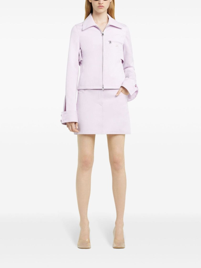 Courrèges Pink Two-Way Zip Front Jacket