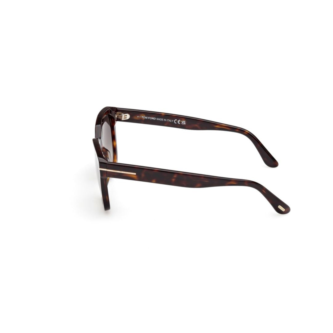 Tom Ford Ft1216 Classic Tortoiseshell Acetate Sunglasses With Gradient Lenses